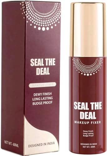 Makeup fixer Seal the Deal Makeup Fixer Spray, Dewy Finish, Long Lasting, Budge Proof, 60ml