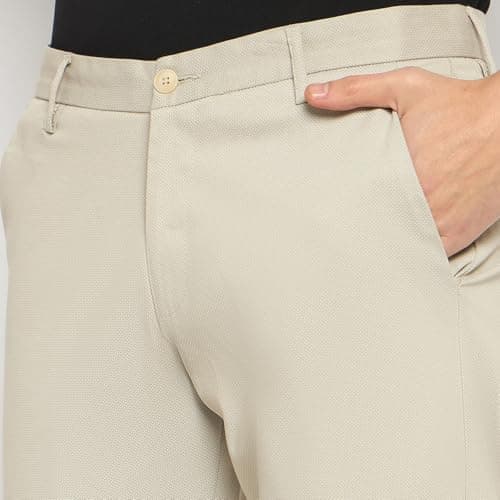 Duke Urban Men Cotton Chinos Trousers (SDT4609_Beige_38) 6