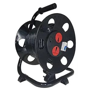 MX extension cable reel drum for ev charger Retractable extension reel 25 meter industerial extension board drum 3 pin 2 universal socket + 6 amp + 32 amp mcb switch