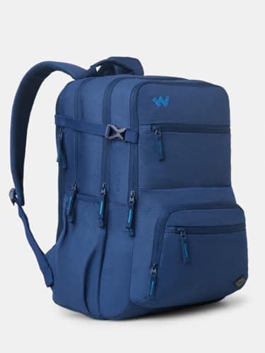 Wildcraft Drifter 45 Laptop Backpack With RainCover for Man & Women, 45L Ideal bags for men Office use/School/College Boys and Girls, 4 Compartment Bag, Navy 2