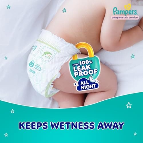 Pampers Complete Skin Comfort Pants, (SM) 52 Count, Anti-rash blanket, Lotion with Vitamin E & Aloe Vera, Small size baby diapers, 4-8 kg 4