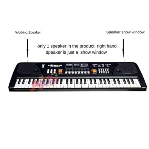 Jugutoz Portable Electronic Keyboard Piano - 61 Keys Piano Keyboard for Beginners, with LCD Display & Microphone Digital Piano | Song Record, Finger Chord & Demo Modes | Gift Box Packaging 3