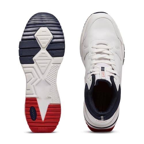 Campus Men's OG-23 PRO Sneakers WHT/Navy - 8UK/India 5