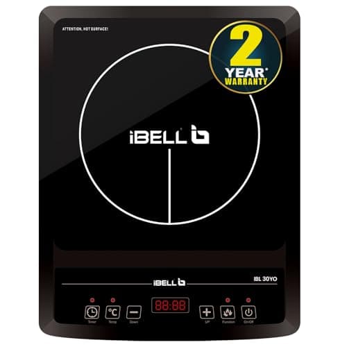 IBELL 30YO 2000W Induction Cooktop with Auto Shut Off & Overheat Protection, 2-Year Warranty (Black)