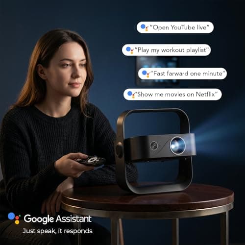 Wzatco Yuva Go Ultra, Google TV Official, Native 1080P Projector, 13000 Lumens, Fully Automatic, Sealed Engine, ARC, Chromecast, Home Cinema, Black 5