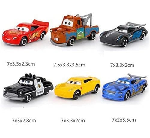 Galaxy Hi-Tech Mini Metal Die Cast Car Set of-6 Toy Vehicle Play Set Free Wheel High Speed Unbreakable Car for Kids, Small Racing Exciting Playtime Adventures, Movie Vehicles for Kids 5
