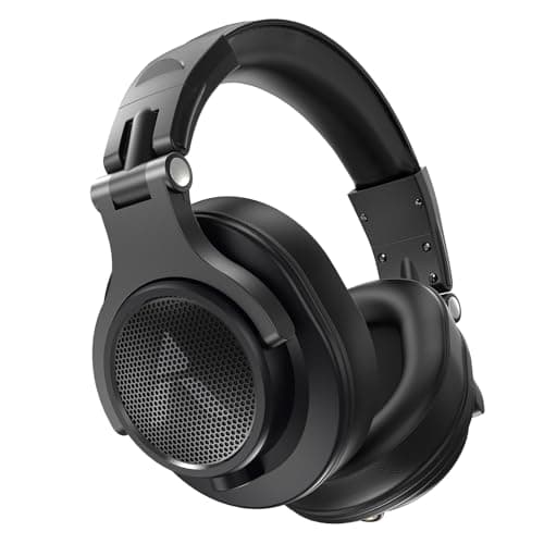 Adcom Sound Master Professional Studio Monitoring DJ Wired Over Ear Headphones with 40mm Drivers, Fashion Design & 6.3mm Detachable Cables (Black) 3