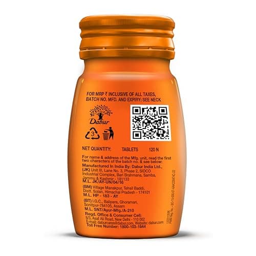 Dabur Hajmola Ayurvedic Tasty Digestive Tablets For Improved Digestion And Relief From Flatulence, Regular Flavour - 120 Tablets 3