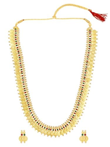 ASMITTA Stunning Gold Plated Jewellery Set for Women - NS1121ROGLHV0