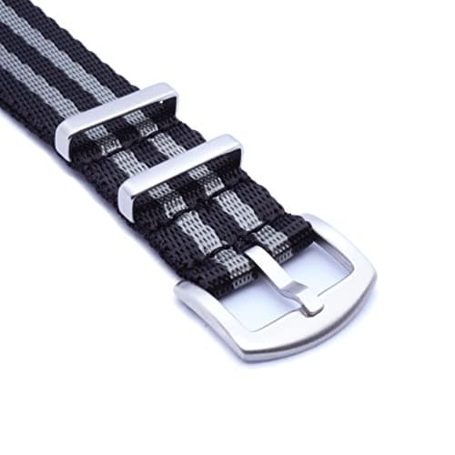 WAMD Seat Belt Nato Nylon Fabric Watch Straps/Bands - Choice Of Colour & Width (Bond, 20 Mm), Multicolor 3