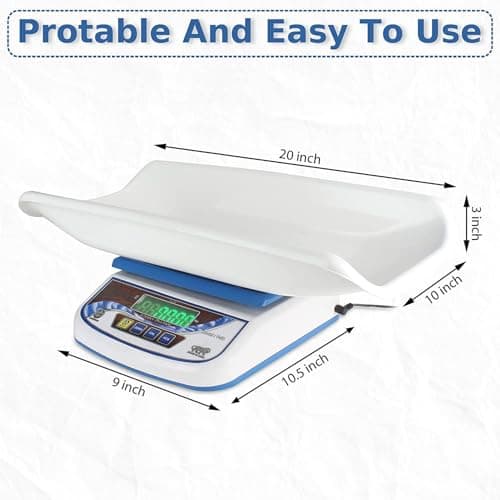 Dr. Care Digital Baby Weighing Scale, Infant, & Toddler Tray Weight Scale Measure Up To 30Kg With LCD Display Baby Weight Machine,White 4