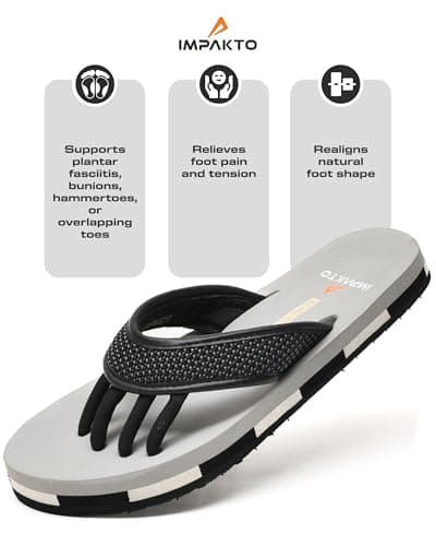 Impakto 5 Finger Slippers for Men | Lightweight & Flexible Flip Flop | Toe-Alignment & Quick Drying | Skid-Resistant & Comfortable Bouncy Sole, Summer Chappal for Indoor & Outdoor, Everyday Essentials 3