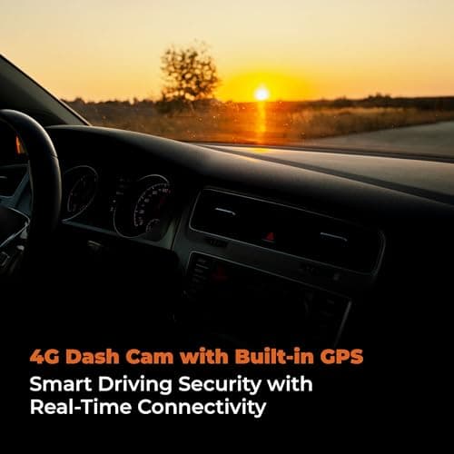 Trueview 4G Dash Camera for Car with Built-in GPS | 2MP Full HD 1080P | Real-Time Remote Monitoring via TrueCloud App | G-Sensor | Time Lapse | Parking Mode | Loop Recording 2