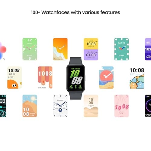Samsung Galaxy Fit3 (Gray) | 4cm AMOLED Display | 13 Days Battery | 100+ Exercises | Media Control | Track Sleep | Track Your Workout 4