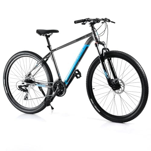 FitTrip Scrambler 27.5T 21 Speed High Performance Mountain Cycles for Men with Front Suspension & Dual Disc Brake | 21 Geared MTB Bike 27.5 T | Ideal for 15+ Years | Fully Fitted (LiquidMetal-Blue)