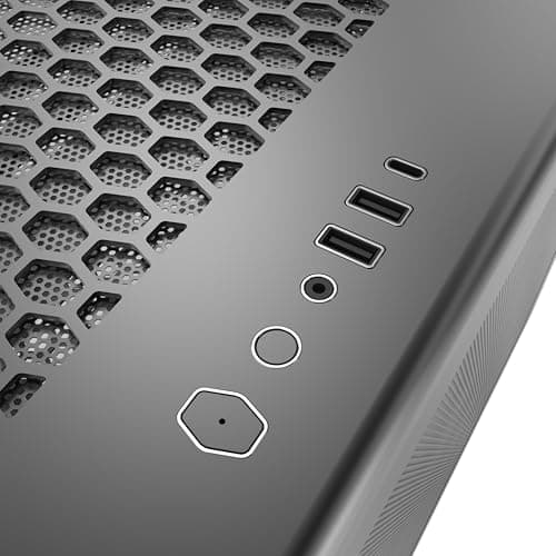 Cooler Master Elite 600 ATX Mid-Tower Case Black | 7X Pre-Installed Reverse ARGB Fans | Tempered Glass Side Panel | 360mm AIO & ATX Mobo Support | USB 3.2 Gen 2x2 Type-C | RTX 50 Series GPU Ready 5