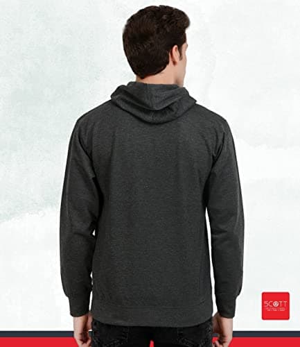 Scott International Men's Solid Cotton Hoodies for Men, Trendy and Cozy Sweatshirts for Men, Stylish Winter Wear with Hood and Pockets, Fashionable Hooded Sweatshirts 2
