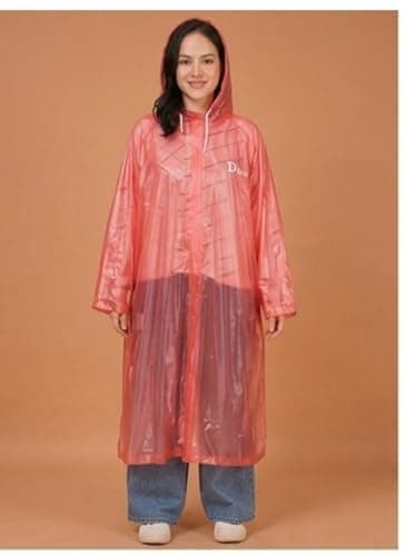 Waterproof Hooded Raincoat Poncho, Free Size, Lightweight, Travel Friendly, Multicolour 2