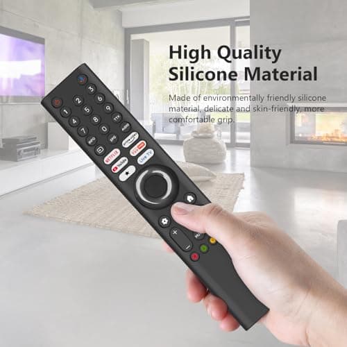 Cotbolt Silicone Remote Cover for Xiaomi Mi TV 2025 Model Remote, Black, Diamond Textured, Precision Button Holes (Black, XIAOMI TV 2025) 3