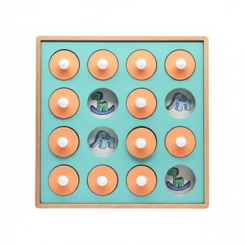 SNAPPSY Fungus Memory Chess Focus Training Radish Memory Chess Parent-Child Interaction Concentration for Preschoolers, Kindergarten, Ty