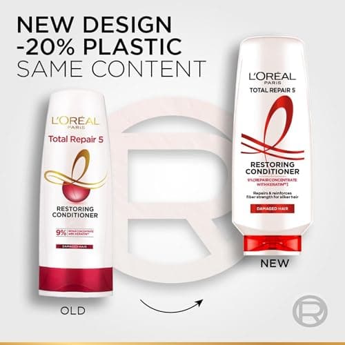 L'Oreal Paris Total Repair 5 Conditioner For Damaged and Weak Hair Powered by Keratin XS Technology,175ml 2