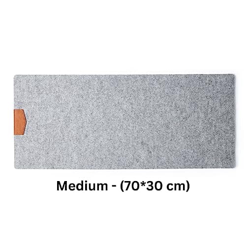 TIERNO 70x30 cm Mouse Pad and Desk Pad Natural Felt Mouse Pad - Keyboard Pad - Non Slip Desk Mat for Computer, Laptops and Gaming (Pack of 1) 5