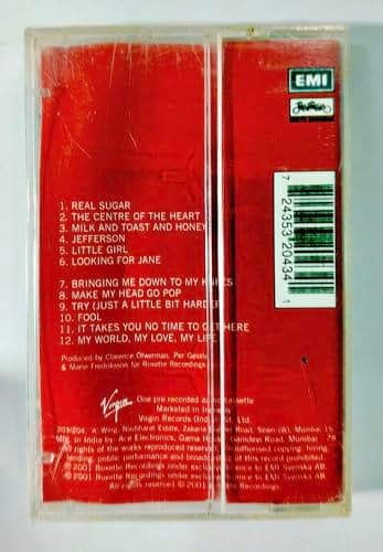 Roxette Room Service Audio Cassette, EMI Virgin Records, 12 Songs Album 2