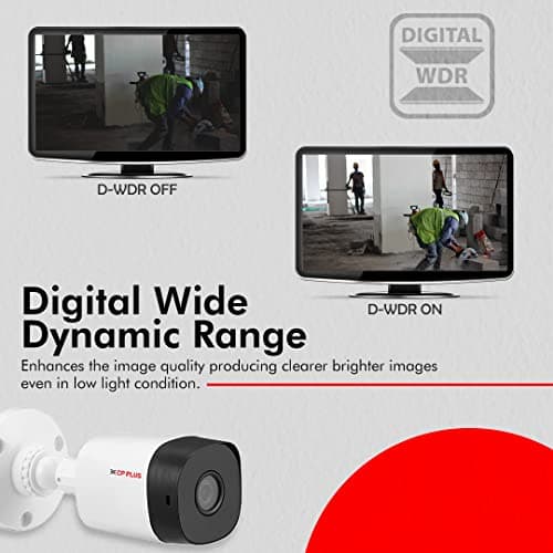 CP PLUS Weatherproof Outdoor Wired Bullet Security Camera | 2.4 MP| 3.6 MM Lens for Wide Angle | 1080P Full HD Recording | Digital Wide Dynamic Range (D-WDR) | CP-URC-TC24PL2-V3 (White) 4
