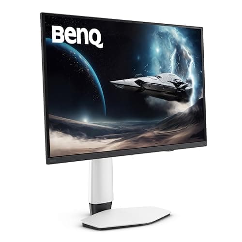 BenQ MOBIUZ EX271QZ 27” 2K QHD 3rd Gen QD-OLED 500Hz Gaming Monitor| 0.03ms GtG|HDMI 2.1, DP 1.4|USB-C|99% DCI-P3|AMD FreeSync Premium Pro|Game Art Mode|Height,Swivel, Tilt Adjustable(White) 3