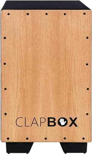 Clapbox Cajon CB11 -Black, Oak (H:50 W:30 L:30) - 3 Internal Snares 2