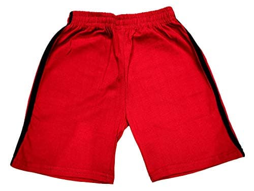LOVO Boys & Girls Cotton Capris Shorts | Pack of 4 Multicolor 3/4th Pants for Kids | Summer Regular Fit Bermuda Shorts with Pockets | Soft & Breathable Bottomwear for 3-4 Years 3