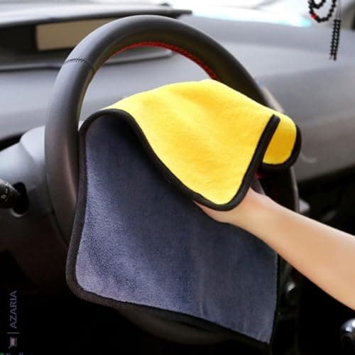 Azaria 5 PCS Microfiber Car Duster Kit - Interior & Exterior Car Cleaning Detailing Tool Scratch & Lint Free, Pollen Removing Extendable Long Handle Duster for Car & Motorcycle car Accessories (A1) 4