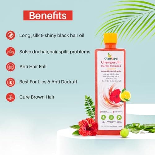 Ramcare Hibiscus Shampoo for Hair Growth and Hair Fall Control Dry & Frizzy Hair | Paraben Free | Sulphate Free | For Men and Women - 500ML 4