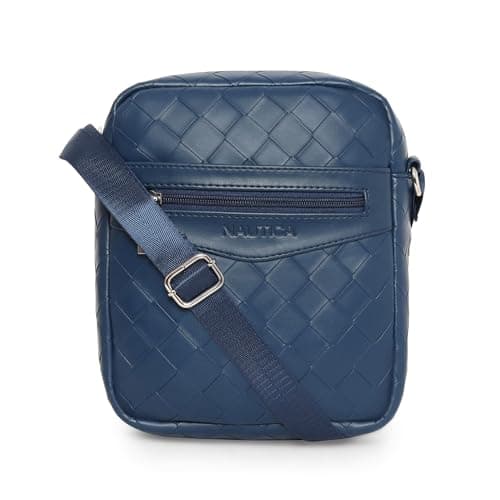 Nautica Unisex Sling Bag | Stylish Crossbody Bag with Adjustable Strap & Zipper | Spacious & Lightweight Travel Bag for Men & Women, One Size, Navy Blue