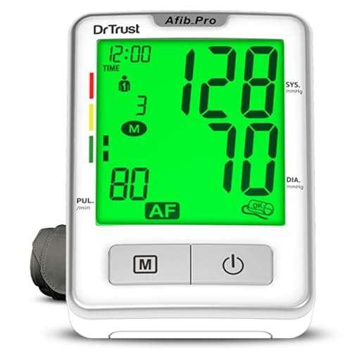 Dr Trust Dr. Trust Atrial Fibrillation Automatic Digital Bp Monitor Machine (Includes Adapter, Carry Bag, Batteries)
