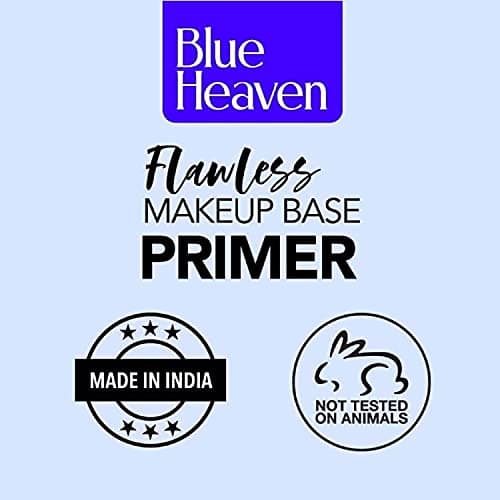 Blue Heaven Flawless Makeup Base Primer | Smooth & Long-Lasting Base | Pores & Fine Lines Minimizer Primer for Face makeup | Silk Matte Finish | Silicon Gel-Based Infused with Aloe Extracts | 16ml 5