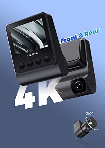 DDPAI Z50 Dashcam for Cars 4K | UHD Front and Rear Dual Channel Dash Cam with GPS, WiFi, Night Vision, ADAS and Super Capacitor | True 4K Dashcam with 3840x2160P Front and 1080P Rear Camera 2