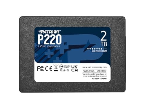 Patriot Memory P220 2TB Internal SSD SATA 3 2.5" Solid State Drive P220S2TB25
