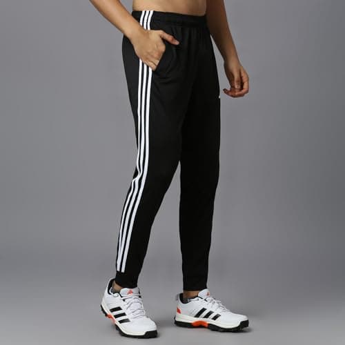 adidas Men’s Pants – Lightweight, Comfortable Activewear Bottoms for Running, Training, Gym, Fitness, Outdoor Sports & Casual Wear Breathable Trouser for All Season Black 3