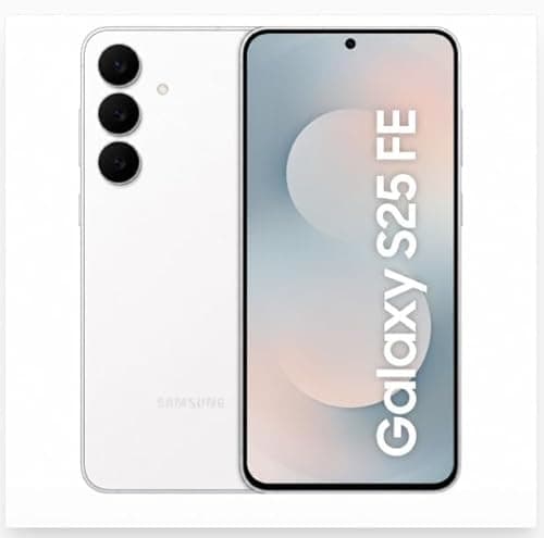 Samsung Galaxy S25 FE 5G Smartphone with Galaxy AI (White, 8GB RAM, 128GB Storage), 12MP Front Camera, ProVisual Engine, Long Battery Life