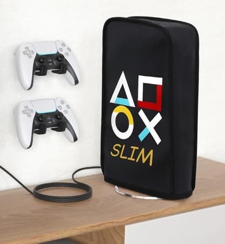 OIVO INDIA Dust Protective Cover for PS5 Slim Console Accessories Case , Anti Scratch Waterproof Sleeve Compatible for Sony PlayStation 5 Slim Digital & Disc Edition (PS5 Slim Model ONLY) 3