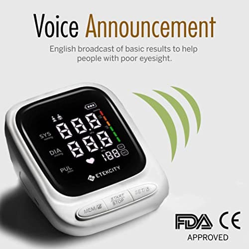 HealthSense Heart-Mate BP144 Upper Arm Automatic Digital Talking Blood Pressure Monitor, Heart Rate Machine & Pulse Checking meter for Accurate Home Monitoring with 1 Year Warranty, Batteries Included 5