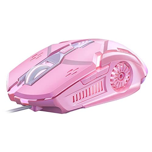 BNF®Wired Mouse Six-Button Colorful Luminous Gaming Mechanical Mouse Pink|Computers/Tablets & Networking|Keyboards, Mice & Pointers|Mice, Trackballs & Touchpads|Package Includes:1 Piece Gaming Mouse 4