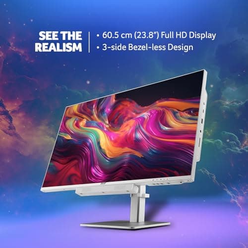 acer Aspire C24 60.5cm (24") Full HD IPS Display All in One (AIO) Desktop Intel Core i5-13420H Processor (Win11 Home/16 GB/512 GB SSD/Microsoft Office) Full HD Webcam, Wireless Keyboard & Mouse 2
