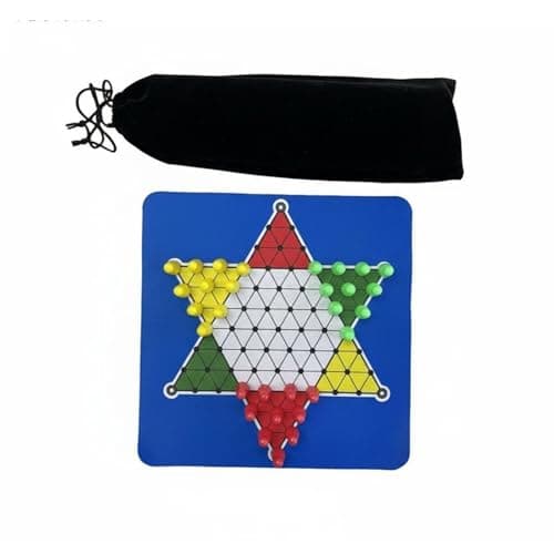 SNAPPSY Chinese Checkers Set Multiplayer Chinese Checkers Game Set Educational Easy to Learn for Family, Travel, Set with Bag