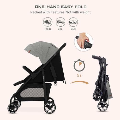 Neobreez Vom X1 Sibling/Twin/Double Side by Side Baby Toddler Stroller, Pushchair,One-Hand Fold, Waterproof Canopy, Gift Bag,Phone Holder,Toy Strap,Reflective Sticker,0-3yrs,15kg,3yrs Warranty 5