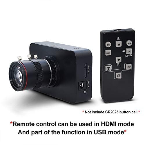 MOKOSE 12MP HDMI Camera 1080P USB HD Streaming Teaching Webcam, Recording 4K@30FPS Industry C/CS-Mount Camera with 6-12mm No Distortion Manual Zoom Lens 2
