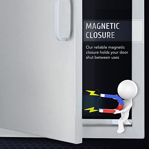 CO-Z Outdoor Kitchen Doors, Weatherproof 304 Stainless Steel Built in Single Access Doors for Outside Kitchen Commercial Grilling Grill BBQ Island Barbeque Station Storage Cabinet (17" x 24") 5