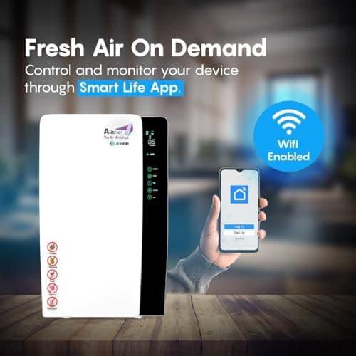 Air Purifier for Home – Aiither AVIRAL | Made in India | 8-Stage Filtration with True HEPA H13 | Captures 99.97% of Viruses & Airborne Particles | 2-Year Manufacturer Warranty 4