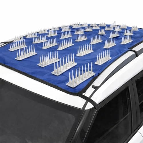 Axmon® Car Roof Protector for Dogs & Monkeys | Extra-Large Spike Design | Waterproof | Universal Fit | Protects Car Roof from Scratches, Animal Damage, Dust & UV Rays | Heavy-Duty | Blue